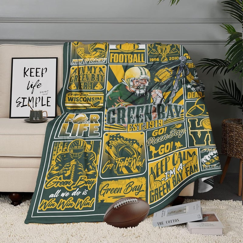 BTHRRW Football Blanket Fan Gifts for Men Women Sport Throw Blanket Football Style Merch Gear 60"x50" Cozy Sofa Bed. - Image 3